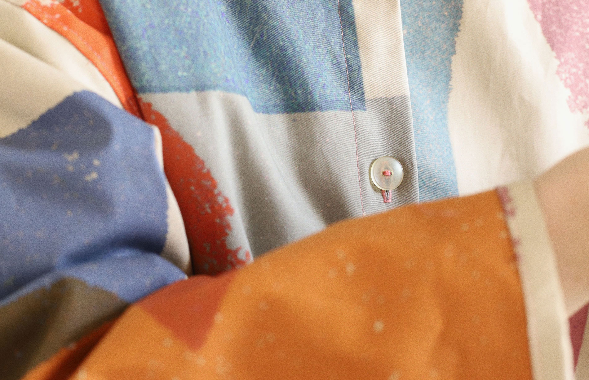 wide jacket, czech fashion, prague slow fashion, hadn painted coat