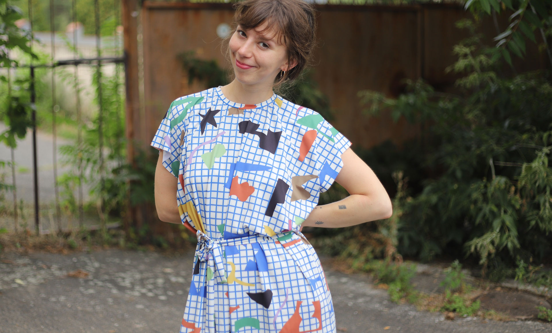 hand summer dress, czech fashion, prague slow fashion