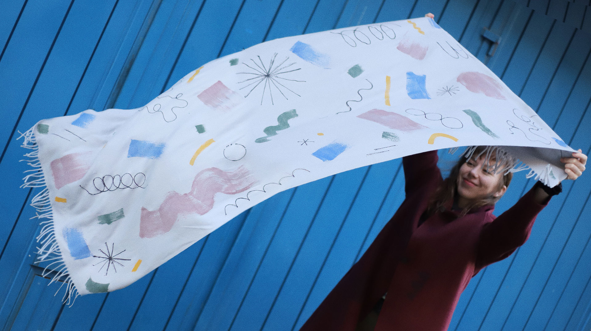 hand printed sweatshirt, czech fashion, prague slow fashion