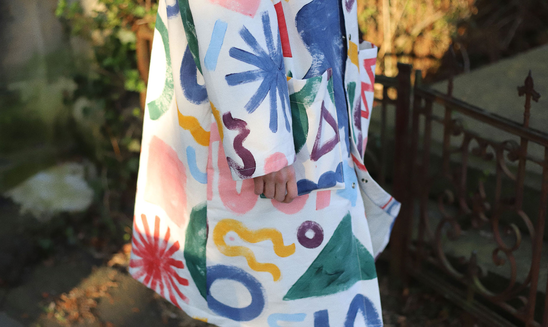 ROE hand painted coat