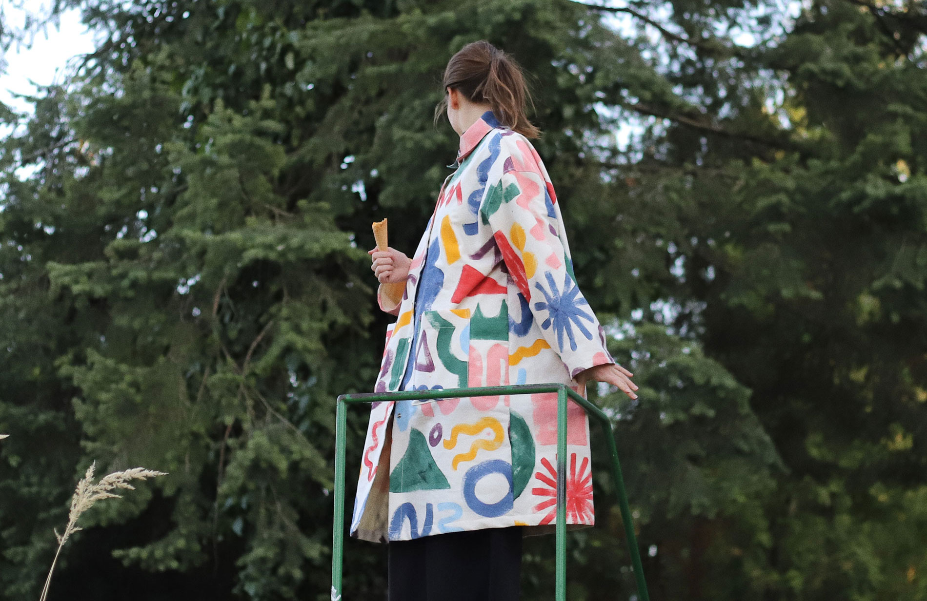 ROE hand painted coat