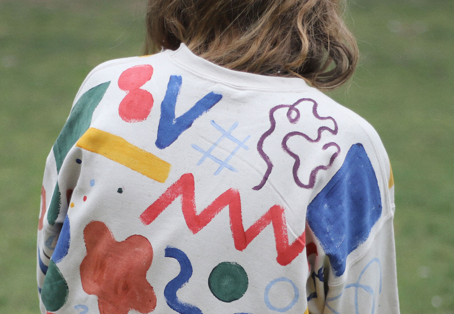 ROE painted sweatshirt