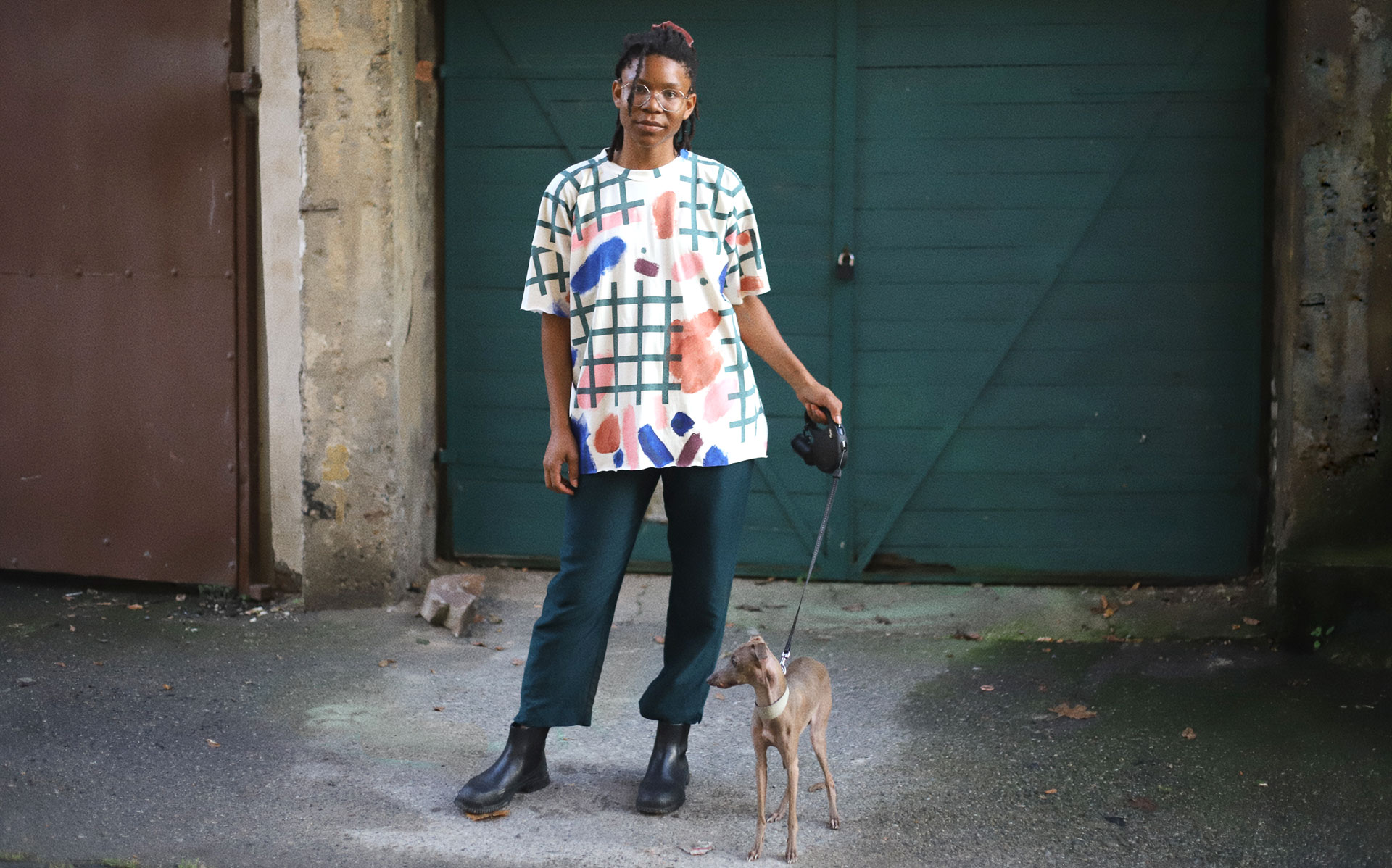 ROE handmade grid dress