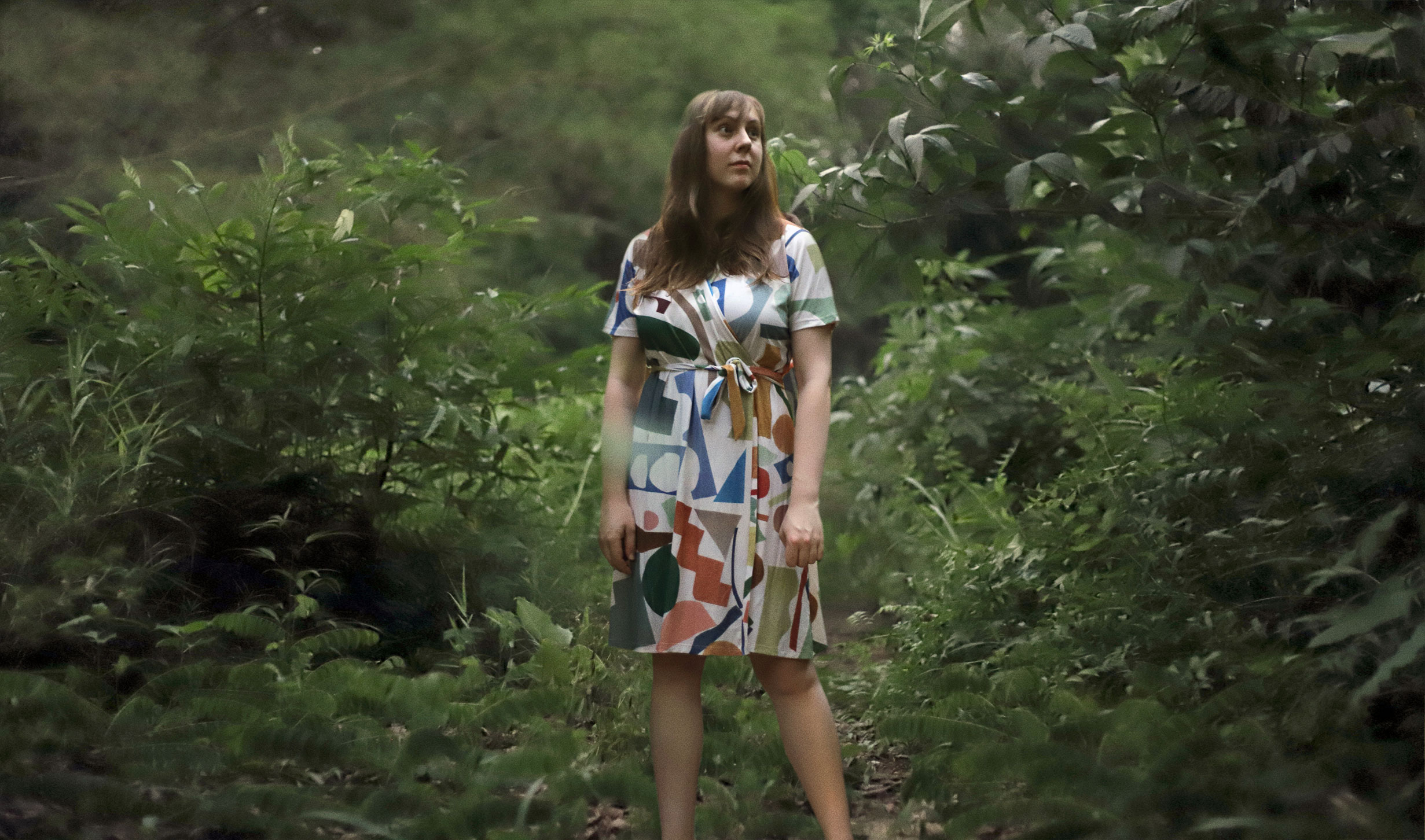 drawing lines dress, czech fashion, prague slow fashion